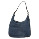 FENDI Hand Bag Denim Blue Auth 194002-13