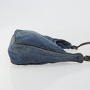 FENDI Hand Bag Denim Blue Auth 194002-3