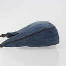 FENDI Hand Bag Denim Blue Auth 194002-4