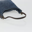 FENDI Hand Bag Denim Blue Auth 194002-7