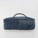 FENDI Hand Bag Denim Blue Auth 194002-5