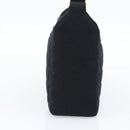 CHANEL Choco Bar Hand Bag Cotton Black Gold CC Auth 194003A-3