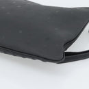 MCM Vicetos Logogram Clutch Bag PVC Leather Black Silver Auth 194004A-15