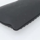 MCM Vicetos Logogram Clutch Bag PVC Leather Black Silver Auth 194004A-16