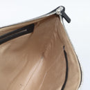 MCM Vicetos Logogram Clutch Bag PVC Leather Black Silver Auth 194004A-17