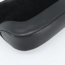 GUCCI Jackie Hand Bag Suede Black Silver 001 3346 Auth 194007-15