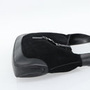 GUCCI Jackie Hand Bag Suede Black Silver 001 3346 Auth 194007-4