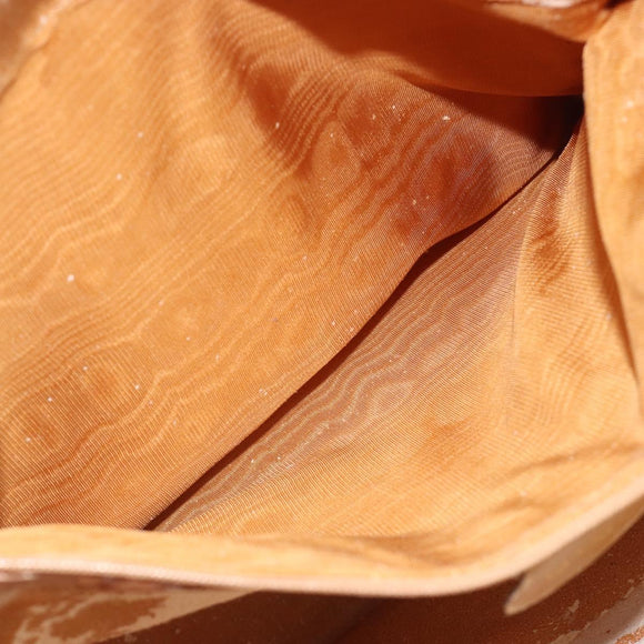 GUCCI GG Canvas Hand Bag Beige Gold 002 2854 0305 Auth 194010