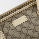 GUCCI GG Supreme Tote Bag PVC Beige 211137 Auth 194013-14