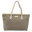 GUCCI GG Supreme Tote Bag PVC Beige 211137 Auth 194013-2