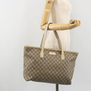 GUCCI GG Supreme Tote Bag PVC Beige 211137 Auth 194013-22