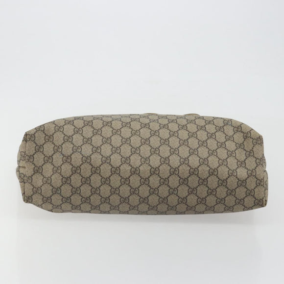 GUCCI GG Supreme Tote Bag PVC Beige 211137 Auth 194013