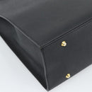 SAINT LAURENT Tote Bag Leather Black Gold Auth 194015-16
