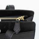 SAINT LAURENT Tote Bag Leather Black Gold Auth 194015-10