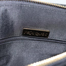 SAINT LAURENT Tote Bag Leather Black Gold Auth 194015-11