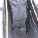 SAINT LAURENT Tote Bag Leather Black Gold Auth 194015-18