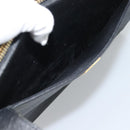 SAINT LAURENT Tote Bag Leather Black Gold Auth 194015-23