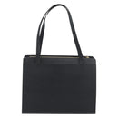 SAINT LAURENT Tote Bag Leather Black Gold Auth 194015-2