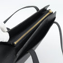 SAINT LAURENT Tote Bag Leather Black Gold Auth 194015-6