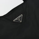 PRADA Hand Bag Nylon Black Silver Auth 194017-14