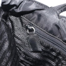 PRADA Hand Bag Nylon Black Silver Auth 194017-19
