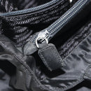 PRADA Hand Bag Nylon Black Silver Auth 194017-21