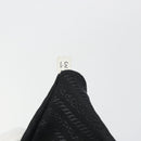 PRADA Hand Bag Nylon Black Silver Auth 194017-24