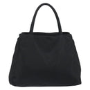 PRADA Hand Bag Nylon Black Silver Auth 194017-3