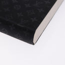 LOUIS VUITTON Monogram Satin Ange GM Hand Bag Black M92100 LV Auth 194018-12