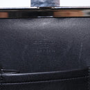 LOUIS VUITTON Monogram Satin Ange GM Hand Bag Black M92100 LV Auth 194018-14