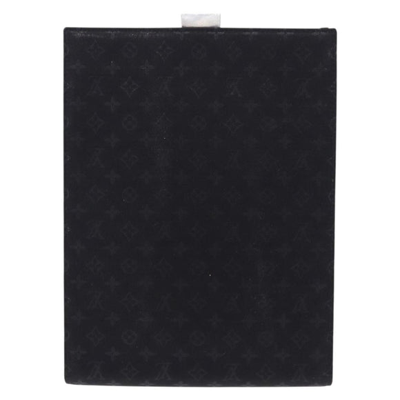 LOUIS VUITTON Monogram Satin Ange GM Hand Bag Black M92100 LV Auth 194018