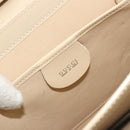 GUCCI Hand Bag Leather Beige Silver 007 406 0265 Auth 194023-19