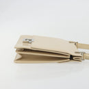 GUCCI Hand Bag Leather Beige Silver 007 406 0265 Auth 194023-3