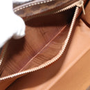 CELINE Macadam Canvas Hand Bag PVC Leather 2way Brown Gold Auth 194025V-23