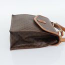 CELINE Macadam Canvas Hand Bag PVC Leather 2way Brown Gold Auth 194025V-5