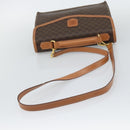 CELINE Macadam Canvas Hand Bag PVC Leather 2way Brown Gold Auth 194025V-9