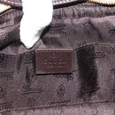 GUCCI GG Crystal Shoulder Bag Coated Canvas Beige Gold 181493 Auth 194027-18