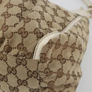 GUCCI GG Canvas Abbey Shoulder Bag Beige Gold 189833 Auth 194033V-10