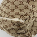 GUCCI GG Canvas Abbey Shoulder Bag Beige Gold 189833 Auth 194033V-11