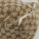 GUCCI GG Canvas Abbey Shoulder Bag Beige Gold 189833 Auth 194033V-12