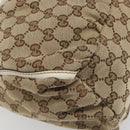 GUCCI GG Canvas Abbey Shoulder Bag Beige Gold 189833 Auth 194033V-13