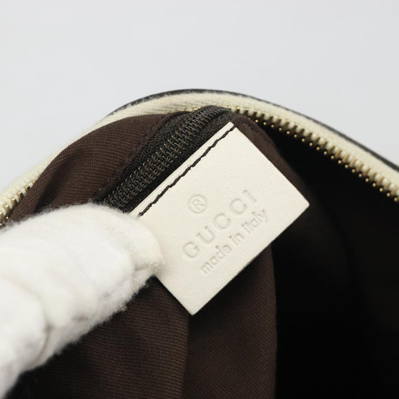 GUCCI GG Canvas Abbey Shoulder Bag Beige Gold 189833 Auth 194033V