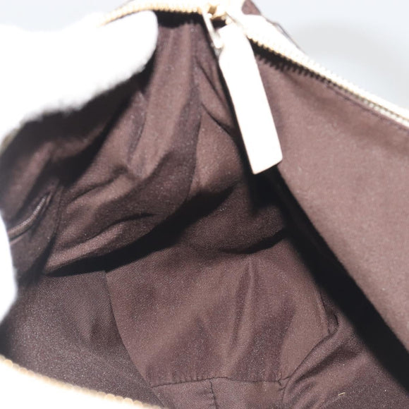 GUCCI GG Canvas Abbey Shoulder Bag Beige Gold 189833 Auth 194033V