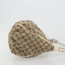 GUCCI GG Canvas Abbey Shoulder Bag Beige Gold 189833 Auth 194033V-4