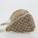 GUCCI GG Canvas Abbey Shoulder Bag Beige Gold 189833 Auth 194033V-5