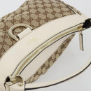 GUCCI GG Canvas Abbey Shoulder Bag Beige Gold 189833 Auth 194033V-6