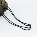 FENDI Zucca Canvas Pouch Black Brown Auth 194034A-7