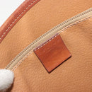 CELINE Macadam Canvas Tote Bag PVC Leather Brown Gold Auth 194037-20