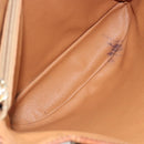 CELINE Macadam Canvas Tote Bag PVC Leather Brown Gold Auth 194037-11