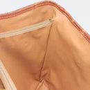 CELINE Macadam Canvas Tote Bag PVC Leather Brown Gold Auth 194037-21
